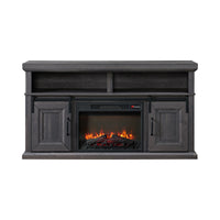 Macau Console with 23"" Fireplace Insert in Grey