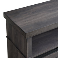 Macau Console with 23"" Fireplace Insert in Grey