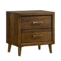 Malibu Queen 3PC Bedroom Set with 2 Nightstands in Walnut