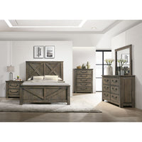 Maverick Queen Panel 4PC Bedroom Set in Antique Grey