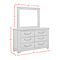Maverick Queen Panel 4PC Bedroom Set in Antique Grey