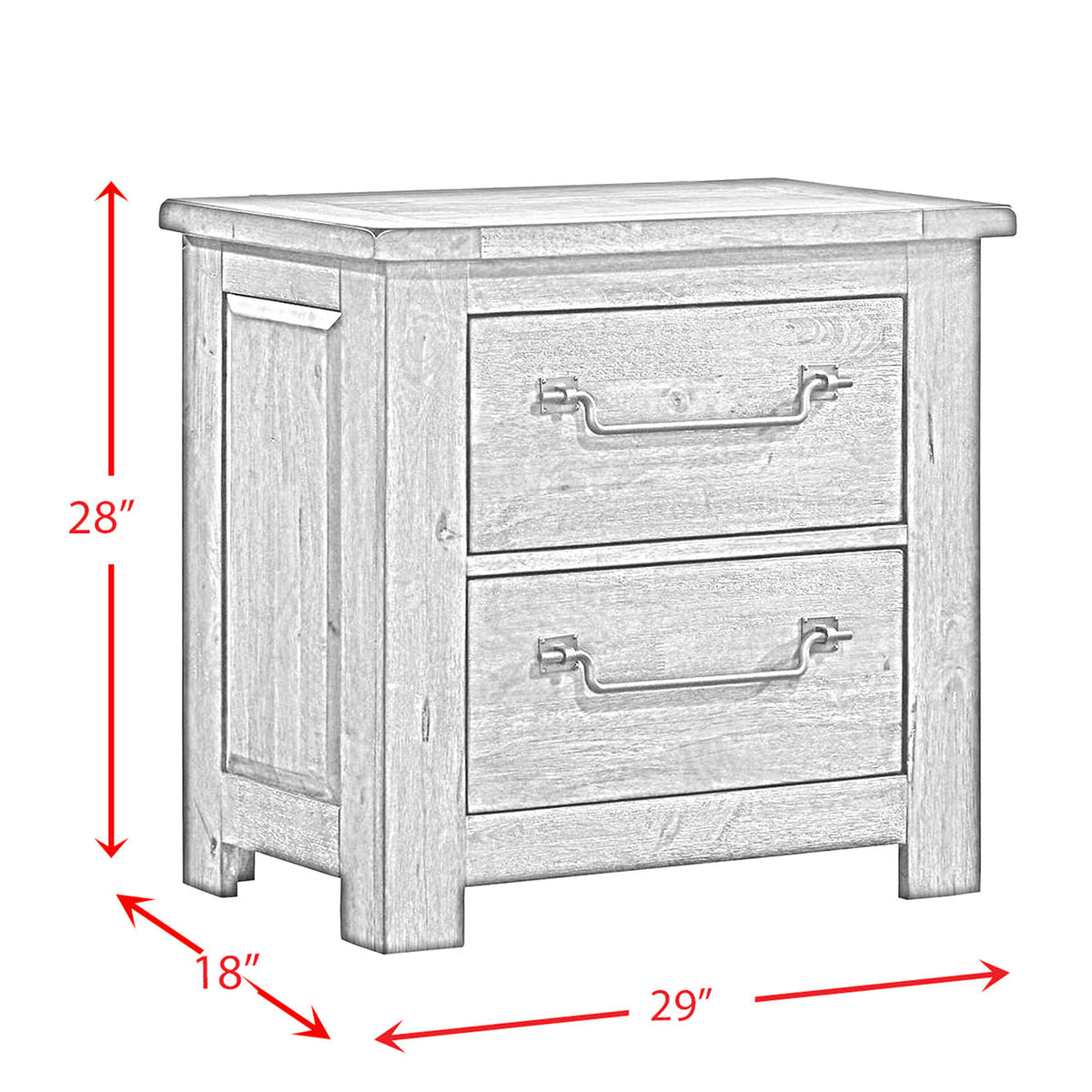 Maverick Queen Panel 4PC Bedroom Set in Antique Grey