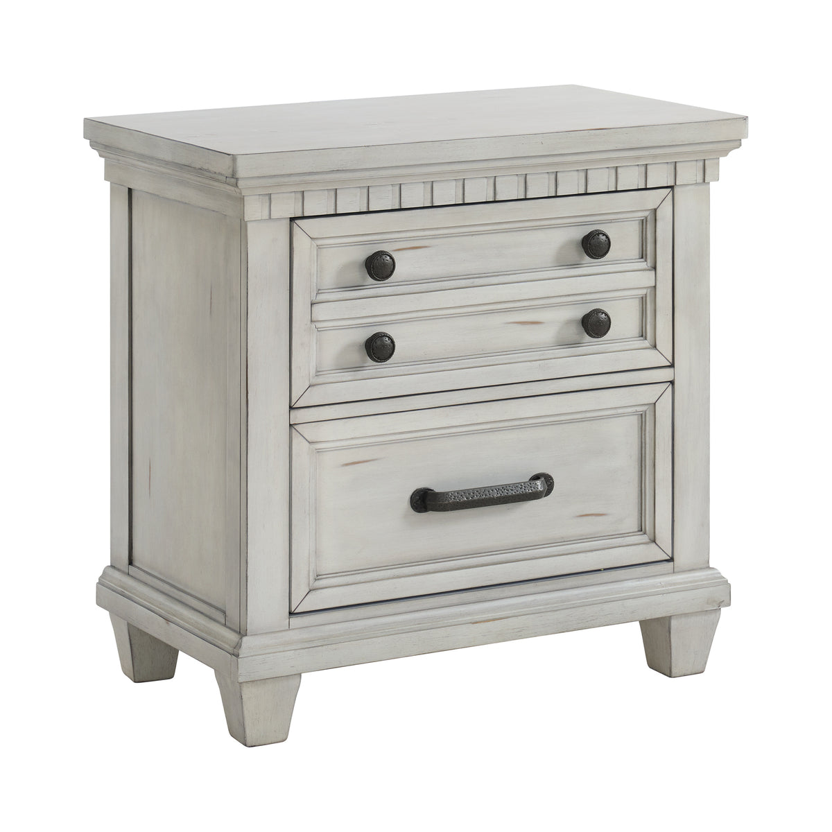 McCoy King Storage 3PC Bedroom Set in Antique White