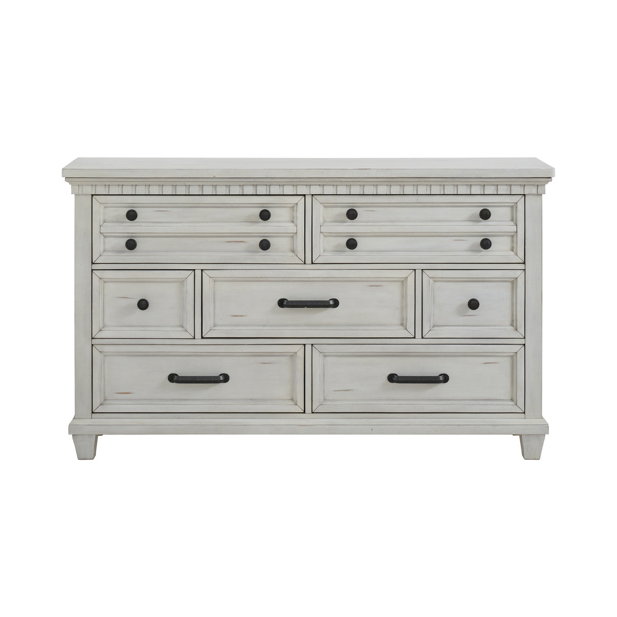 McCoy 7-Drawer Dresser in Antique White