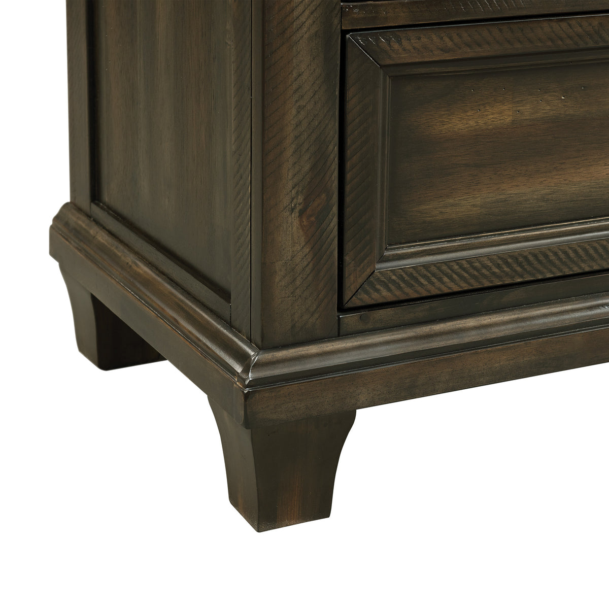 McCoy King Storage 5PC Bedroom Set with 2 Nightstands, Dresser & Chest in Charcoal