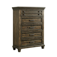 McCoy King Storage 5PC Bedroom Set with 2 Nightstands, Dresser & Chest in Charcoal
