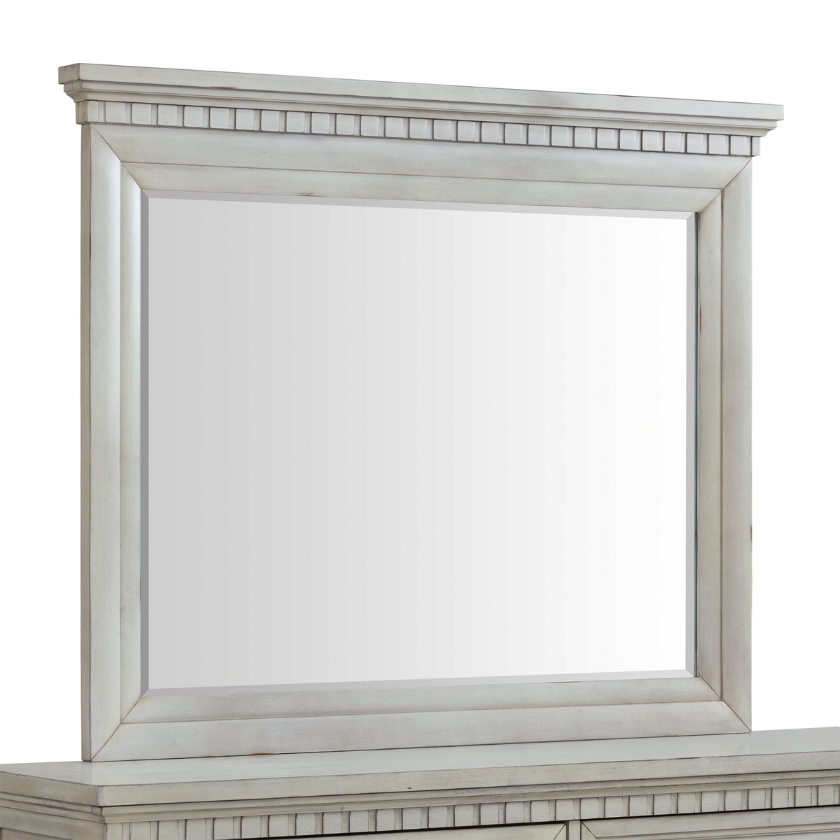 McCoy Dresser and Mirror Set in Antique White