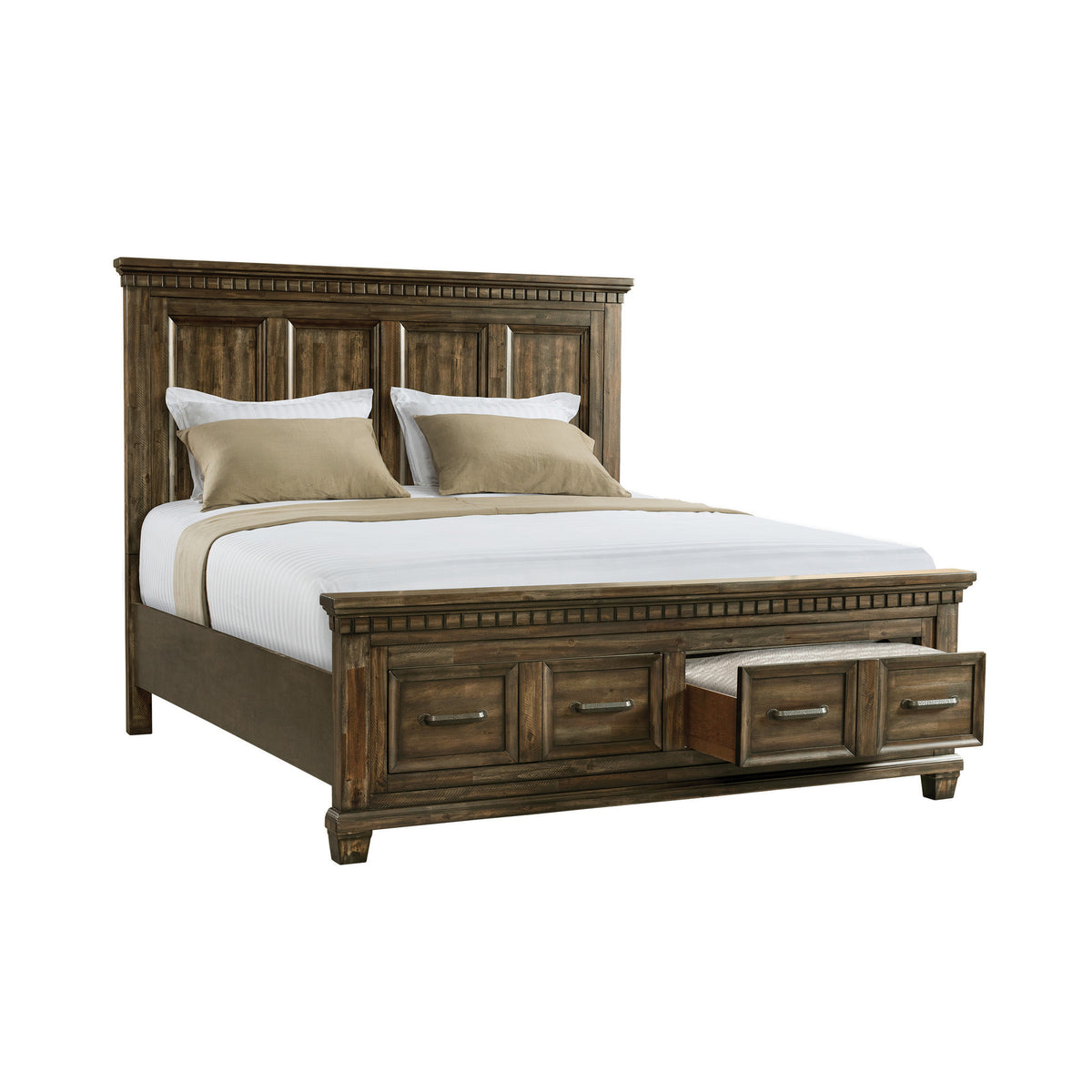 McCoy Queen Storage Bed in Charcoal