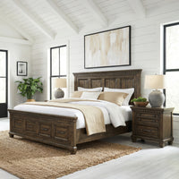 McCoy King Storage 3PC Bedroom Set with 2 Nightstands in Charcoal