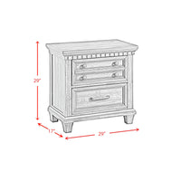 McCoy Queen Storage 5PC Bedroom Set with 2 Nightstands, Dresser & Chest in Charcoal