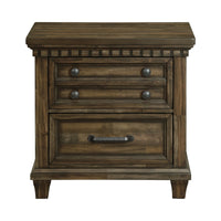 McCoy 2-Drawer Nightstand with USB in Charcoal