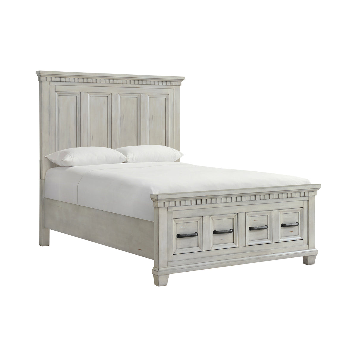 McCoy Queen Storage Bed in Antique White