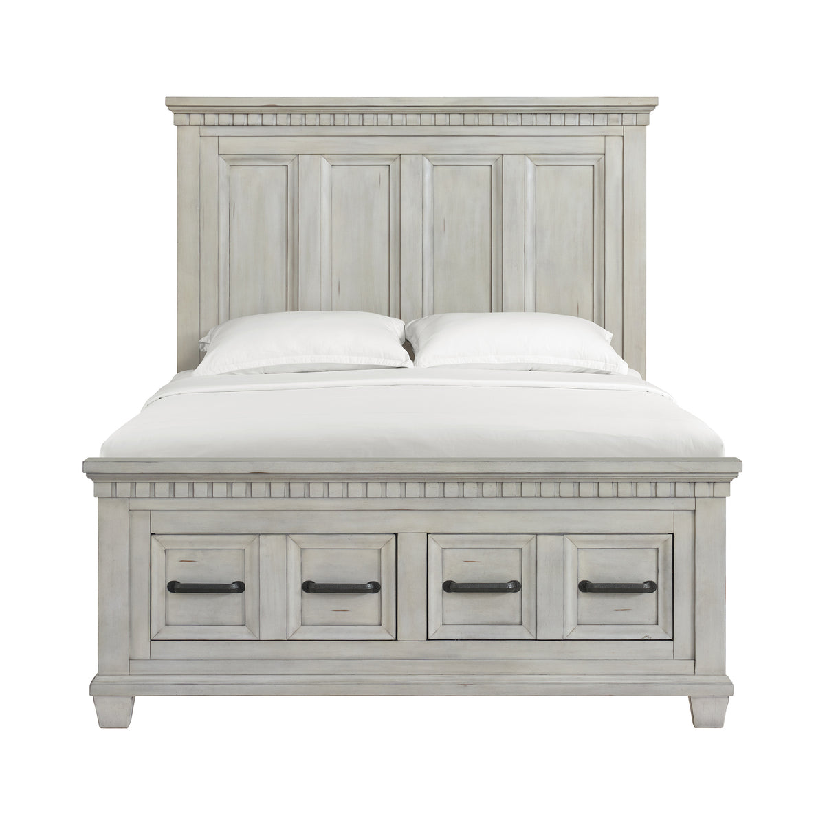 McCoy Queen Storage Bed in Antique White