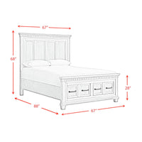 McCoy Queen Storage Bed in Charcoal