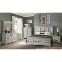 McCoy King Storage Bed in Antique White