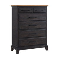 Montrose King Storage 5PC Bedroom Set in Espresso & Brown