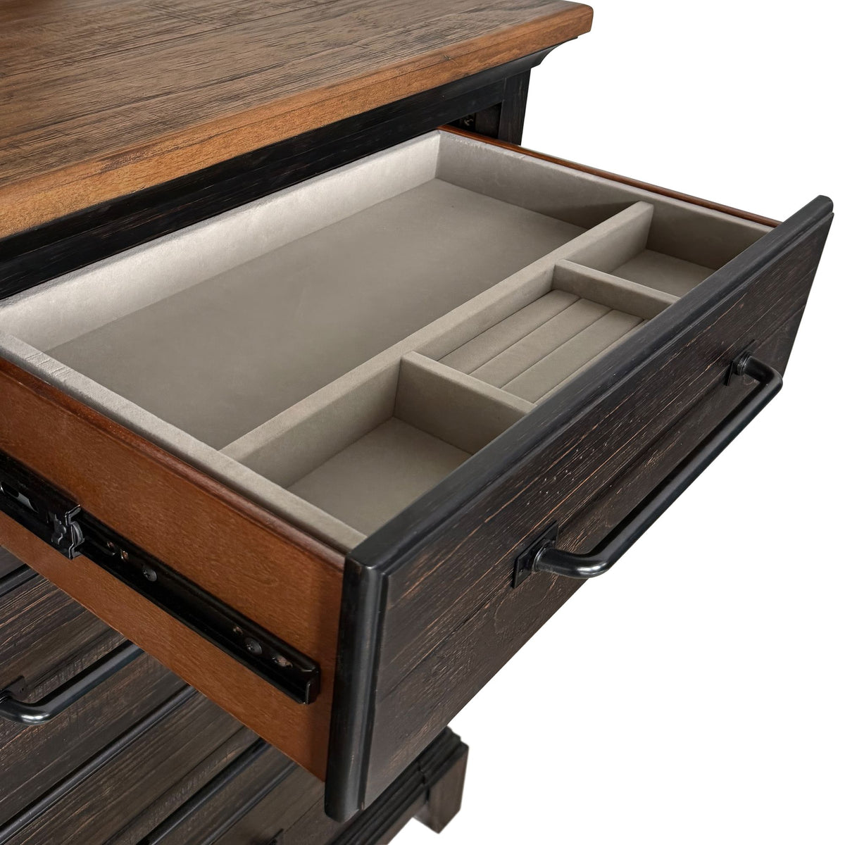 Montrose Queen Storage 3PC Bedroom Set in Espresso & Brown