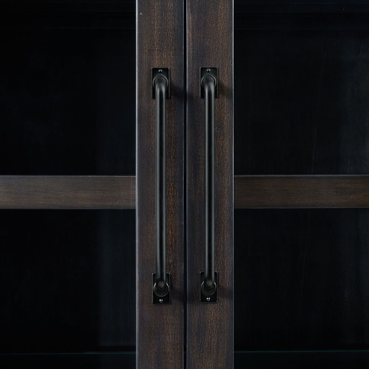 Montrose Server and Hutch with LED Light in Espresso and Brown