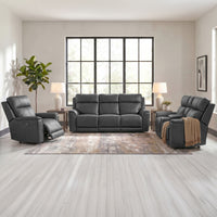 Mustang P3 Sofa with DDT, Wireless Chargerin Aline Anthracite