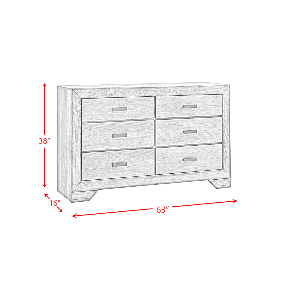 Nathan King 4PC Bedroom Set with 2 Nightstands & Dresser