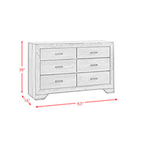 Nathan King 4PC Bedroom Set with 2 Nightstands & Dresser