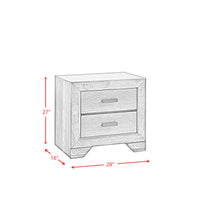 Nathan Queen 4PC Bedroom Set with 2 Nightstands & Dresser