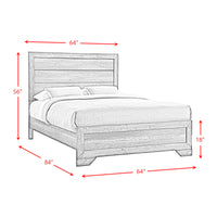 Nathan Queen 4PC Bedroom Set with 2 Nightstands & Dresser