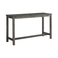 Oak Lawn Charcoal Grey Bar Table Single Pack (Table + 3 Grey Fabric Stools)