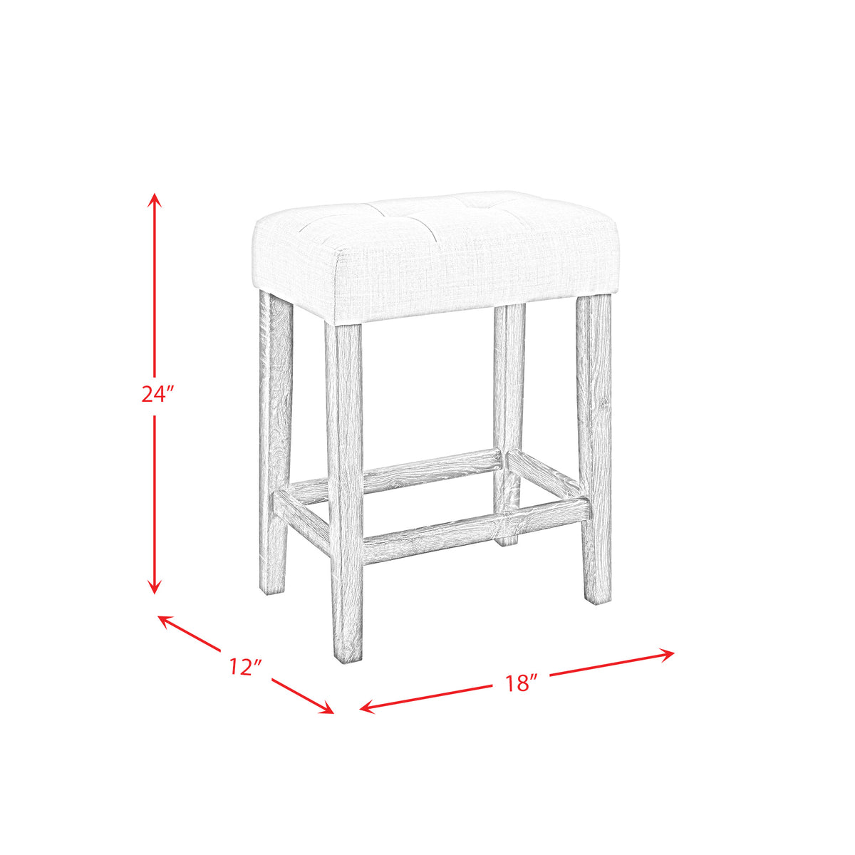 Oak Lawn Bar Table Single Pack (Table + Three Stools)
