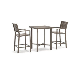 Vista Point Outdoor Counter Height Dining Table and 2 Barstools (Set of 3)