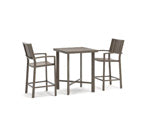 Vista Point Outdoor Counter Height Dining Table and 2 Barstools (Set of 3)