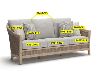 Alden Peak Back Cushion