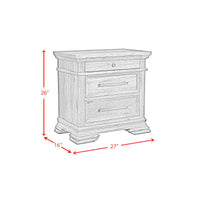 Park Ridge Queen Panel 5PC Bedroom Set in Charcoal
