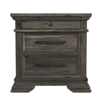 Park Ridge 3-Drawer Nightstand in Charcoal