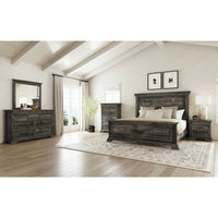 Park Ridge King Panel Bed in Charcoal