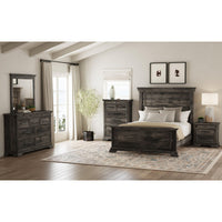 Park Ridge Queen Panel Bed in Charcoal