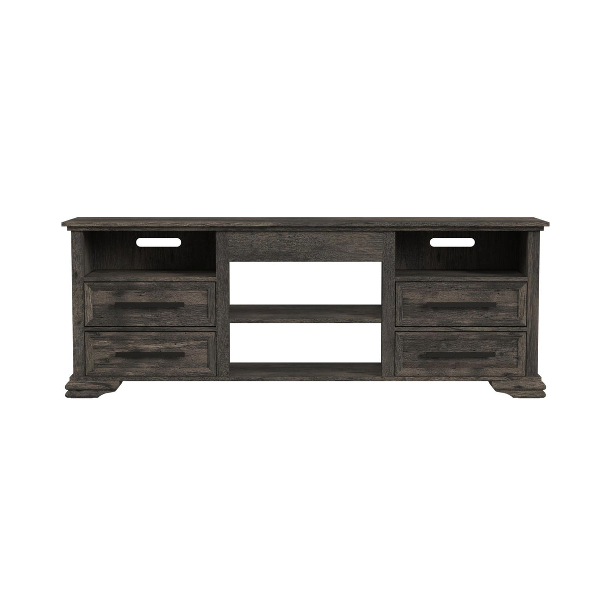 Park Ridge 71'' TV Console without Fireplace Insert in Charcoal