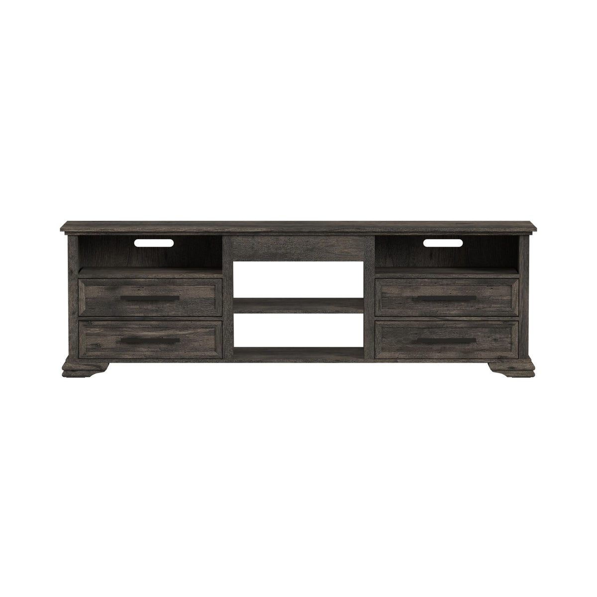 Park Ridge 82'' TV Console without Fireplace Insert in Charcoal