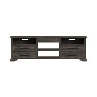 Park Ridge 82'' TV Console without Fireplace Insert in Charcoal