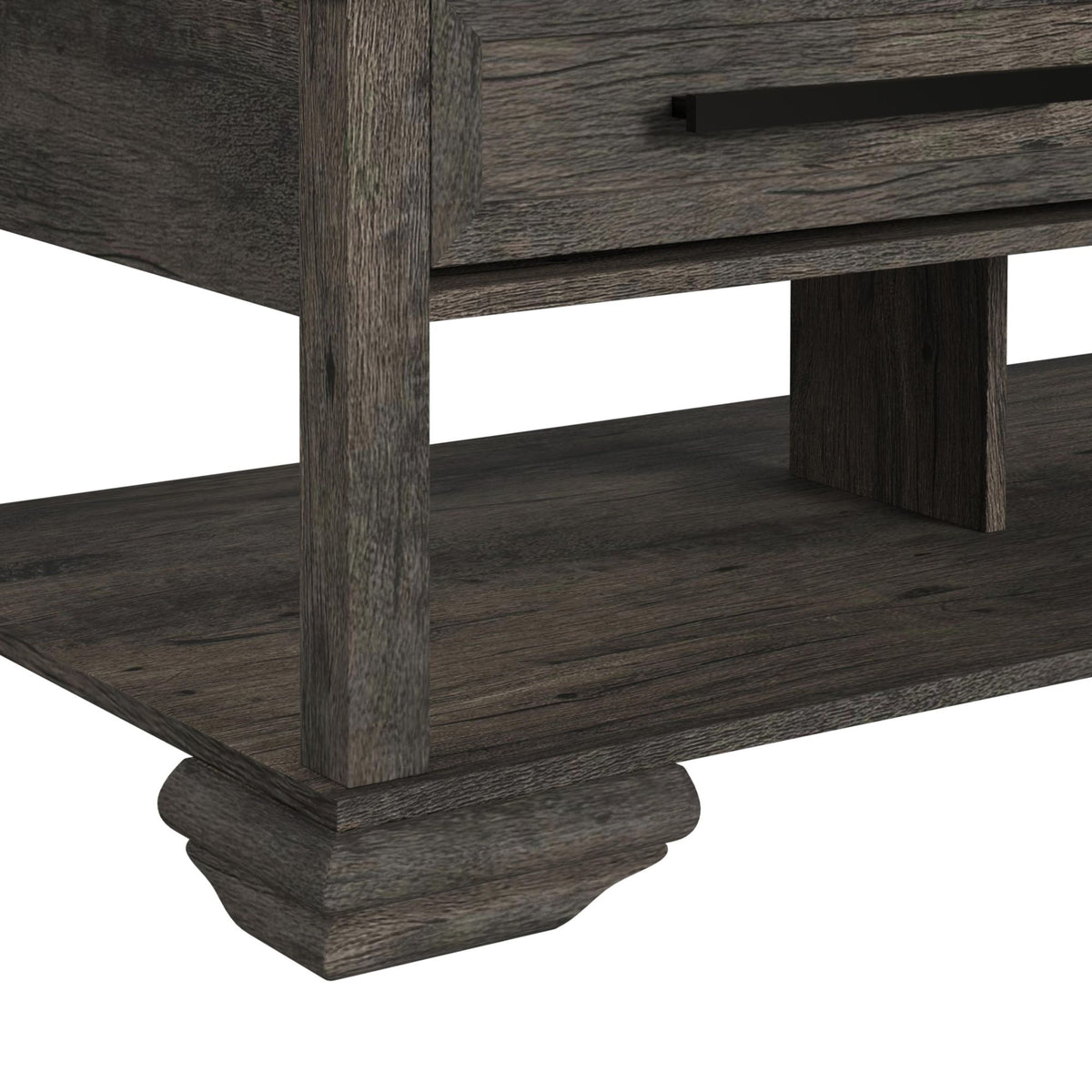 Park Ridge 3PC Occasional Table Set in Charcoal-Coffee Table, End Table & Sofa Table