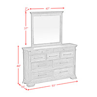 Park Ridge Queen Panel 5PC Bedroom Set in Charcoal