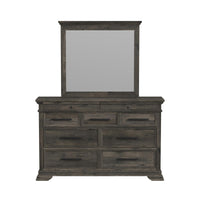Park Ridge Dresser and Mirror Set in Charcoal