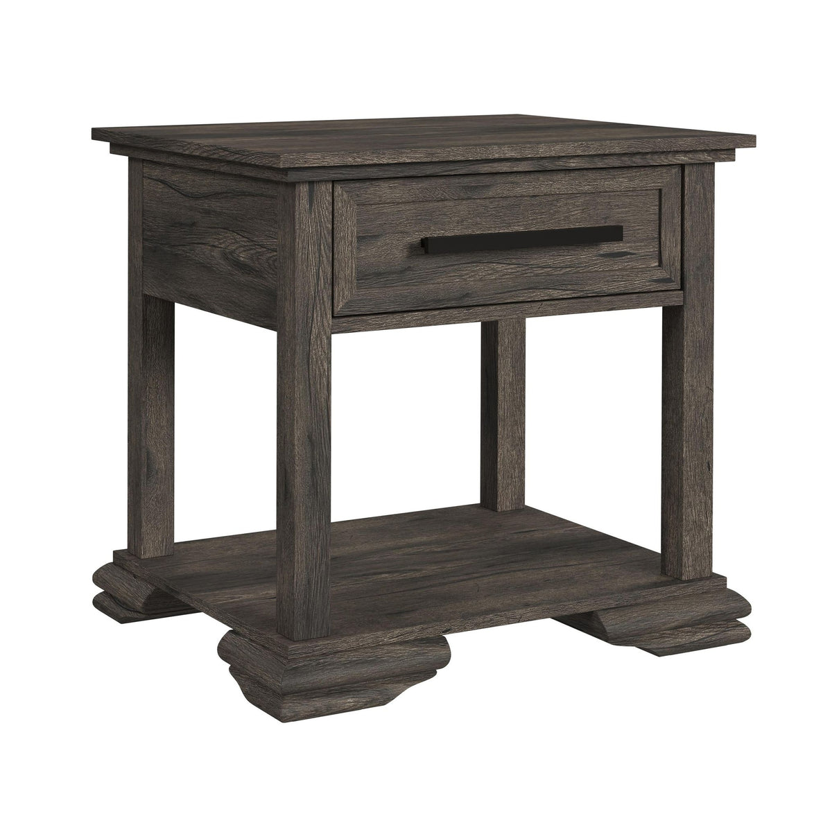 Park Ridge 2PC Occasional Table Set in Charcoal-Coffee Table & End Table