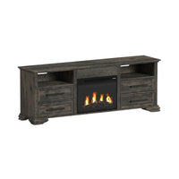 Park Ridge 4PC Entertainment Unit With 71'' TV Console in Charcoal