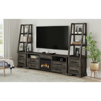 Park Ridge 4PC Entertainment Unit With 82'' TV Console in Charcoal