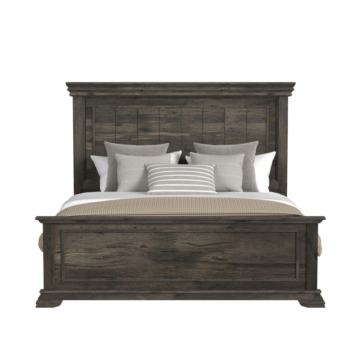 Park Ridge King Panel Bed in Charcoal