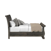 Park Ridge Queen Sleigh Storage Bed in Charcoal