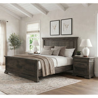 Park Ridge King 3PC Bedroom Set with 2 Nightstands in Charcoal