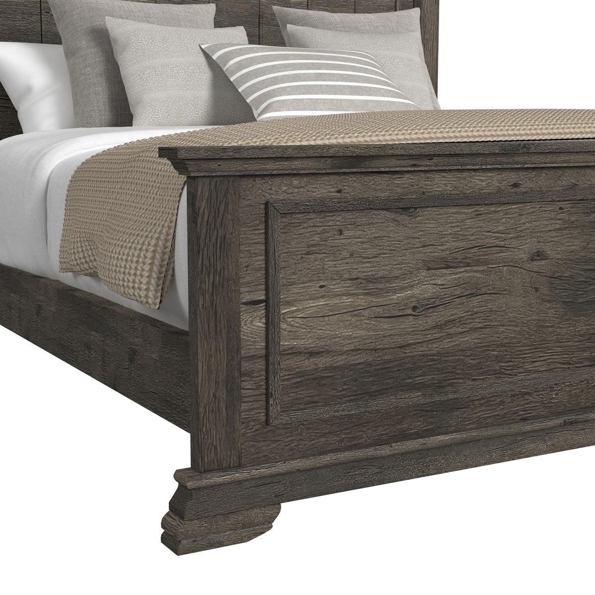 Park Ridge Queen Panel Bed in Charcoal