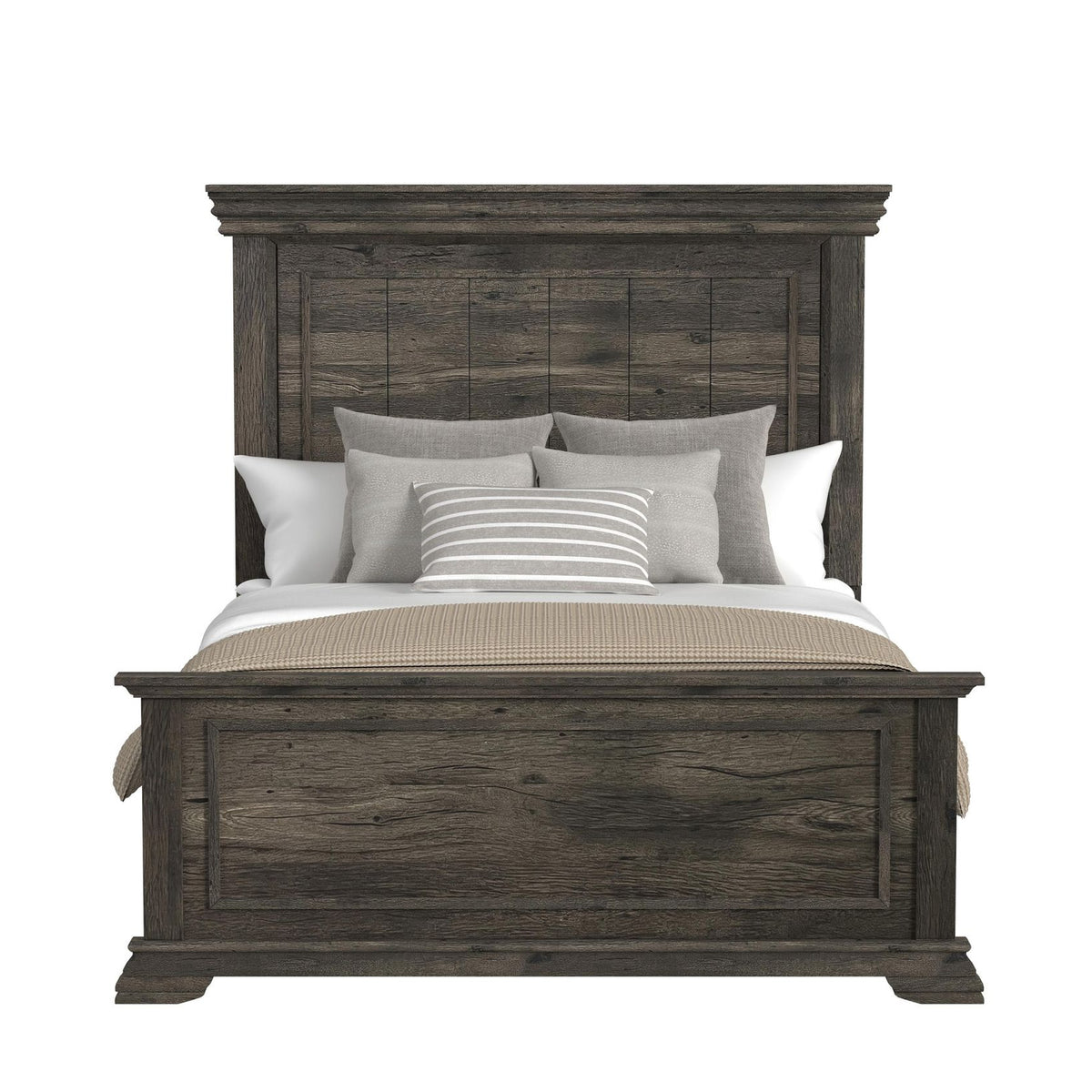 Park Ridge Queen Panel Bed in Charcoal
